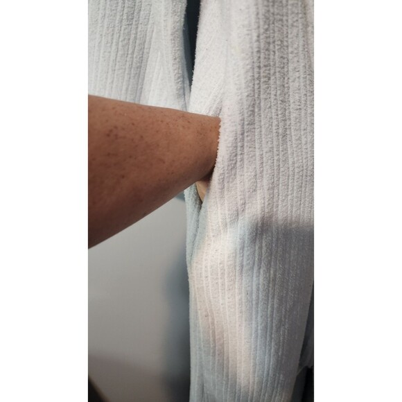 Miss Elaine Full Zip Terry Robe Sz XL Light Blue - Picture 4 of 11